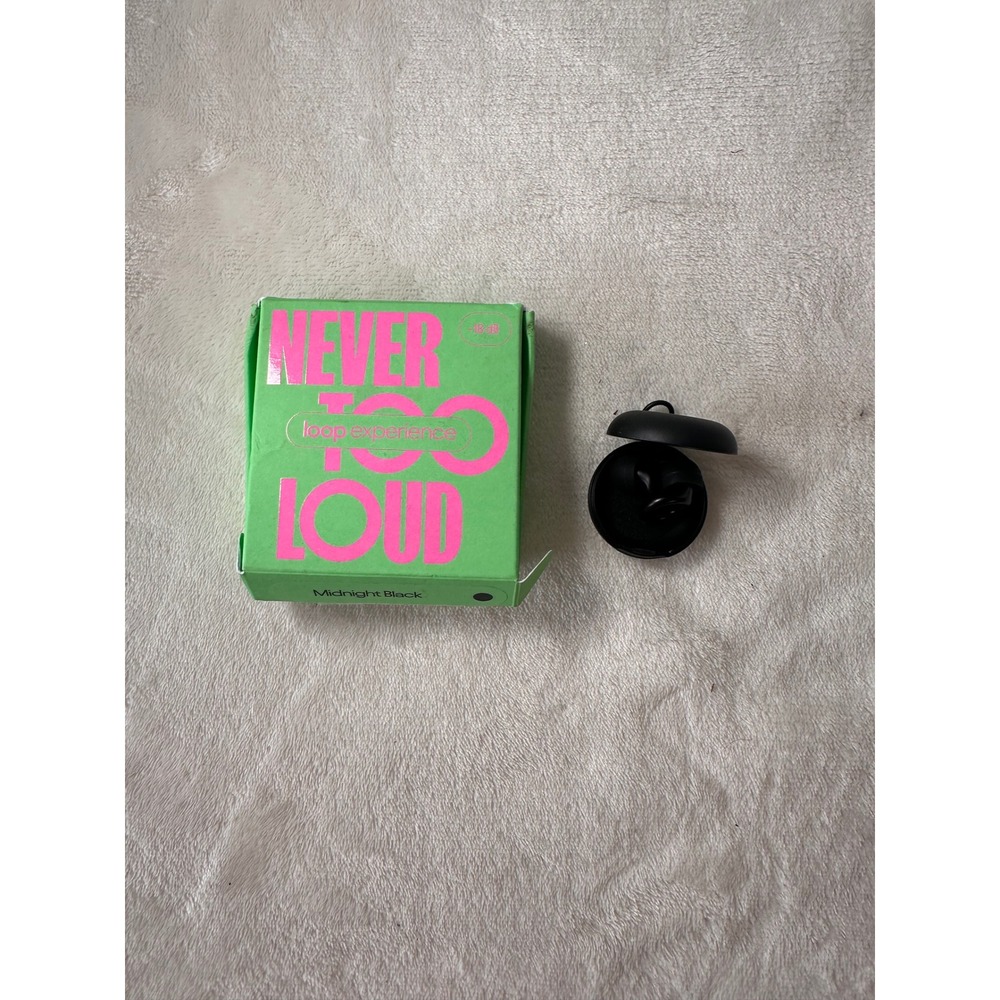 Loop Experience Noise Reduction Earplugs Midnight Black High Fidelity Concerts